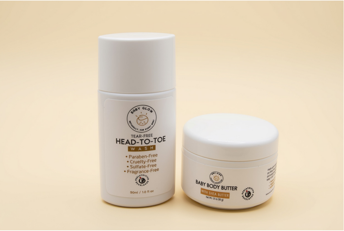 Travel Kit with Baby Body Butter & Tear-Free Head-to-Toe Wash