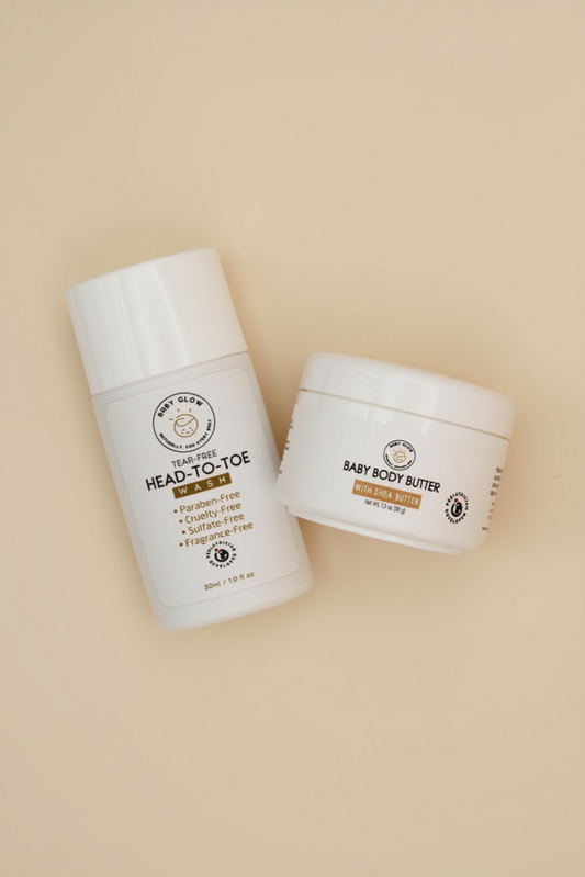 Travel Kit with Baby Body Butter & Tear-Free Head-to-Toe Wash